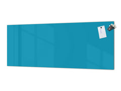 Glass backsplash w/ and w/o metal sheet backing with magnetic properties: Dark Turquoise