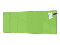 Contemporary glass kitchen panel - Wide format wall backsplash: Pastel Green