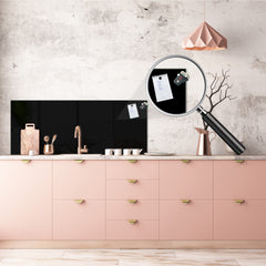 Tempered glass wall panel with or without metal backing: Black