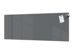 Contemporary glass kitchen panel - Wide format wall backsplash: Dark Gray