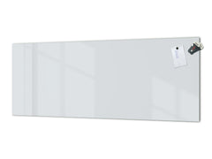 Contemporary glass kitchen panel - Wide format wall backsplash: Light Gray