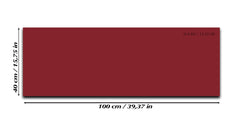 Magnetic Dry-Erase Glass Board Large or Small burgundy