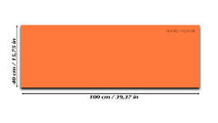 Magnetic Dry-Erase Glass Board Large or Small bright orange