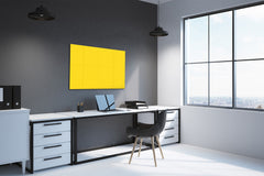 Magnetic Dry-Erase Glass Board Large or Small yellow