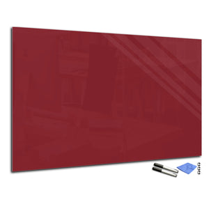 Magnetic Dry-Erase Glass Board Large or Small  burgundy