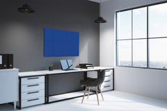 Magnetic Dry-Erase Glass Board Large or Small cobalt blue
