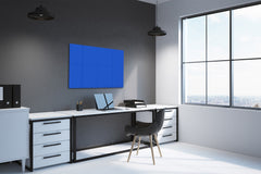 Magnetic Dry-Erase Glass Board Large or Small egyptian blue