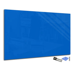 Magnetic Dry-Erase Glass Board Large or Small azure