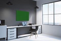 Magnetic Dry-Erase Glass Board Large or Small dark green