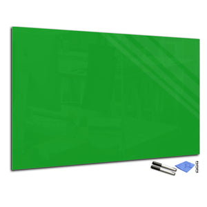 Magnetic Dry-Erase Glass Board Large or Small  bright green