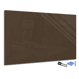 Magnetic Dry-Erase Glass Board Large or Small brown