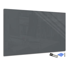 Magnetic Dry-Erase Glass Board Large or Small dark gray