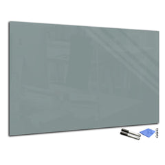 Magnetic Dry-Erase Glass Board Large or Small gray