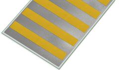 Stunning glass wall art - Wide format backsplash with w/ & w/o stainless steel back: Black and white African life