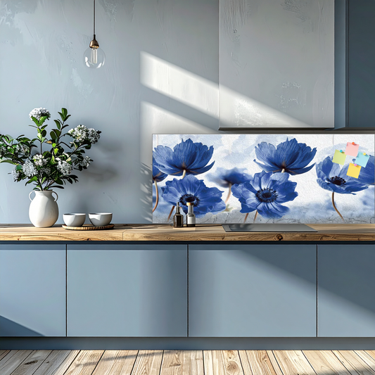 Tempered Glass Splashbacks: Stylish Kitchen Backsplashes That Double as Magnetic Boards