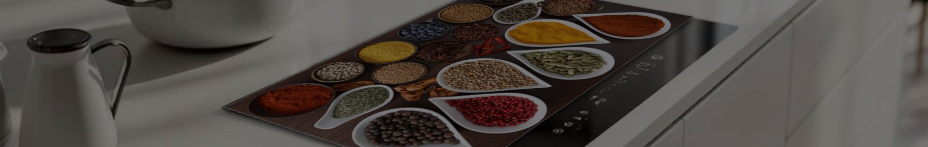 Big cutting boards: Food and spices