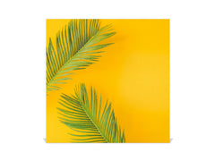 Decorative Key Box with Magnetic Glass Dry-Erase Board KN14 Nature series : Yellow leaves