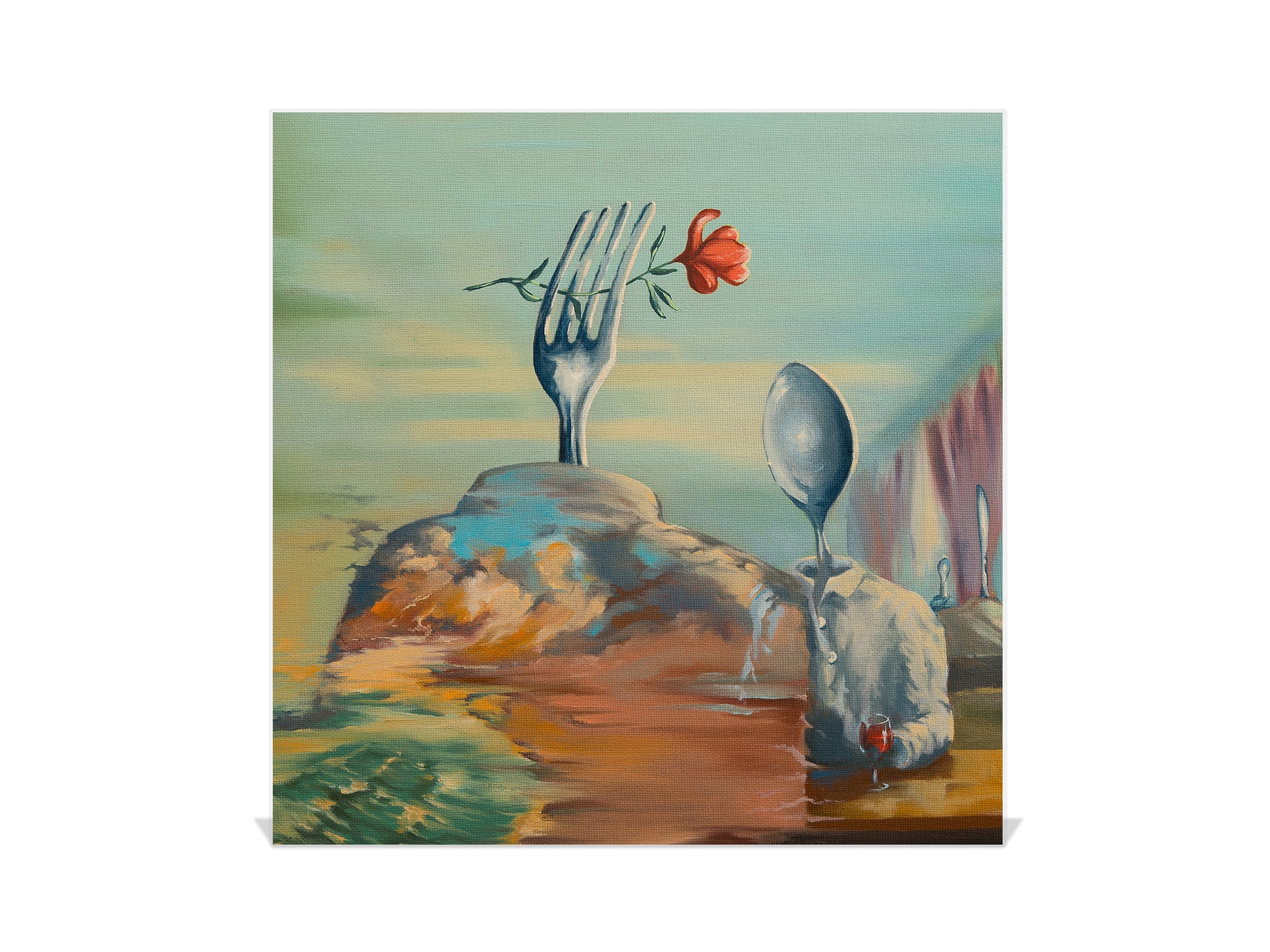 Decorative Key Box with Magnetic Glass Whiteboard – Stylish Home Organizer –Multi-Functional Key Cabinet with Glass Markerboard – Wall Organizer for Home & Office - KN23 Abstract Concepts Series 2 : A Date in a Different Dimension