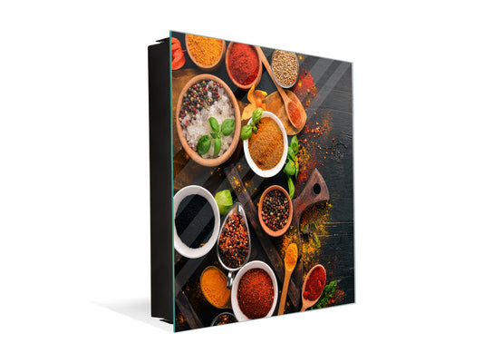 Key Cabinet together with Magnetic Glass Markerboard KN18 Herbs and spices Series : Colourful spices