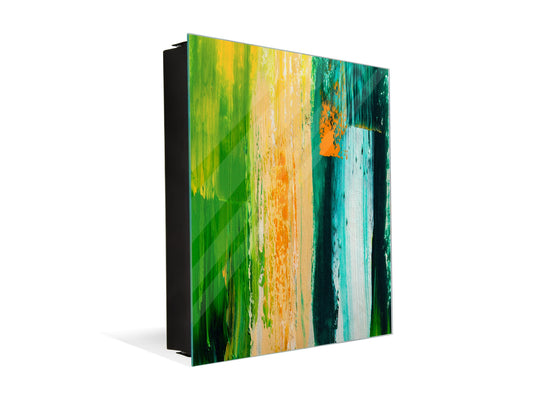 Wall Mount Key Box together with Decorative Dry Erase Board KN15 Art Series : Abstract art background 4