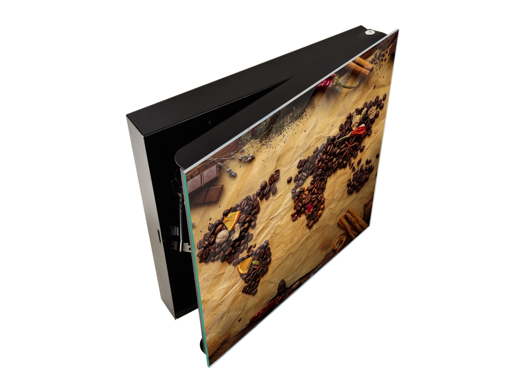 Key Cabinet together with Magnetic Glass Markerboard KN18 Herbs and spices Series : Coffee world map