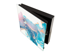 Wall Mount Key Box together with Decorative Dry Erase Board KN15 Art Series : Liquid colours 2