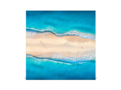 Wall Mount Key Box together with Decorative Dry Erase Board KN15 Art Series : Beaches of Zanzibar