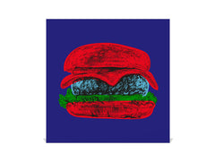 Key Storage Box with Magnetic Glass Whiteboard – Sleek Wall-Mounted Organizer – Magnetic Dry-Erase Key Holder – Decorative Key Organizer for Entryways & Offices – KN24 Pop Art Series : Pop Art Burger 5