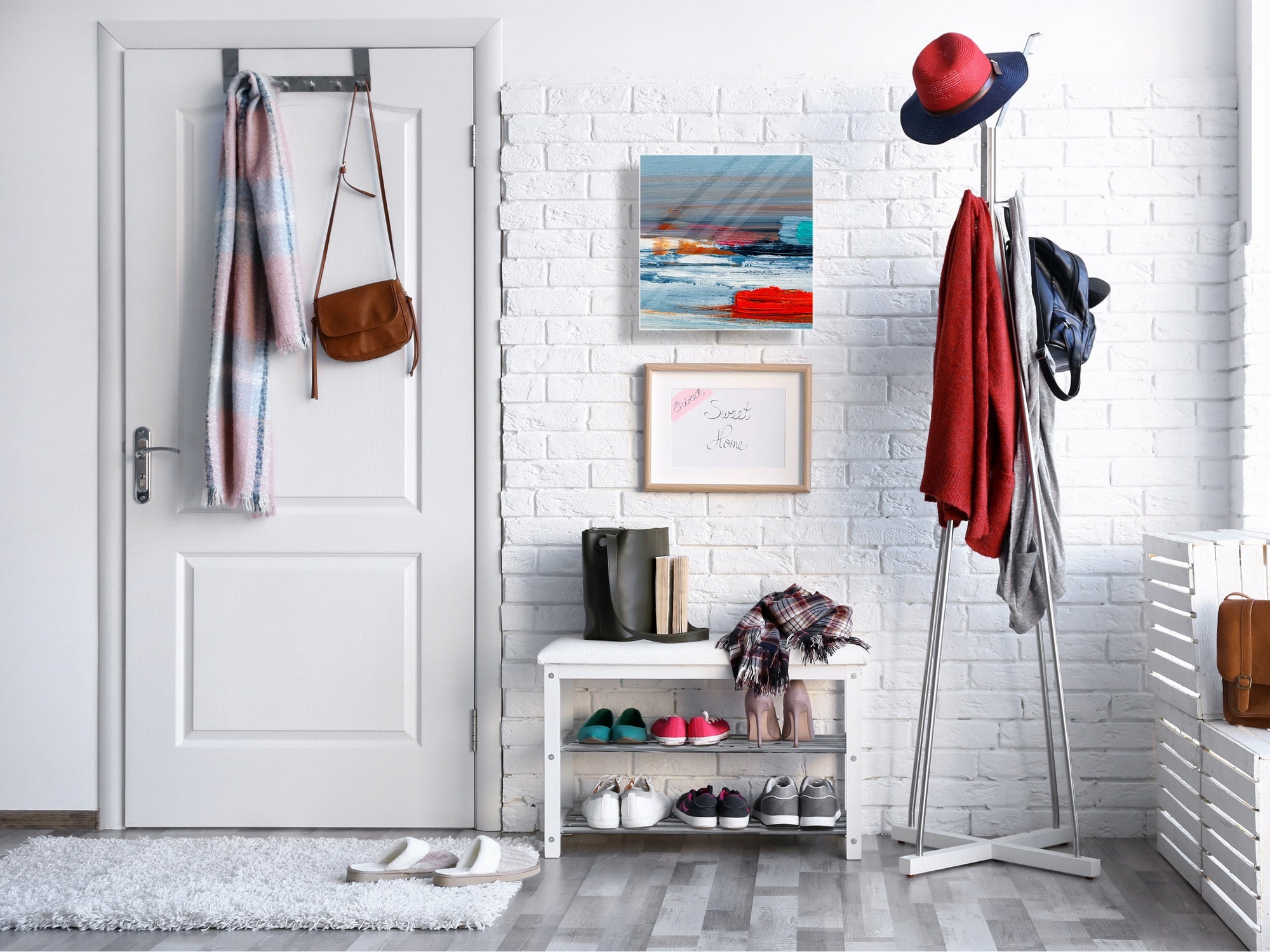 Dekorative Key Box K01 Konzentrische Linien