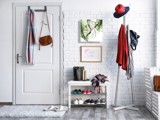 Decorative Key Box with Magnetic Glass Dry-Erase Board KN14 Nature series : Dark tropical nature