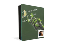 Decorative Key Box with Magnetic Glass Memo Board - Tempered Glass Wall Art - KN21 Abstract Concepts Series 1 : Freedom of Wilderness