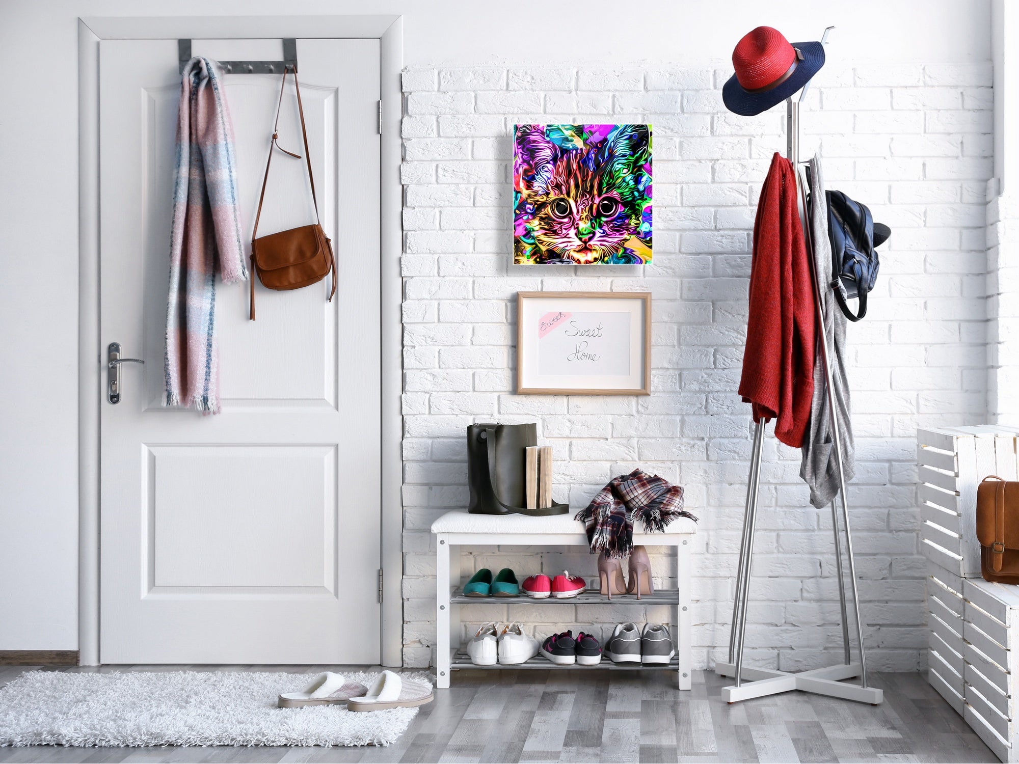 Moderno Armario para Llaves K01 Líneas concéntricas