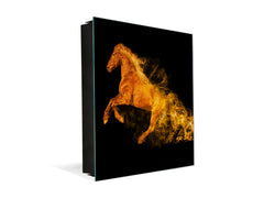 Decorative Key Organizer with Magnetic Surface Dry-Erase Board KN17 Animals Series : Wild horse