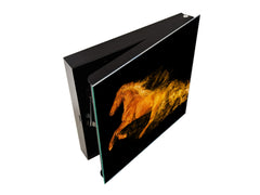 Decorative Key Organizer with Magnetic Surface Dry-Erase Board KN17 Animals Series : Wild horse