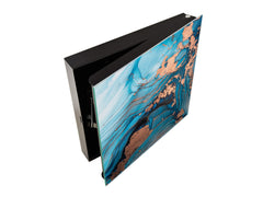 Wall Mount Key Box together with Decorative Dry Erase Board KN15 Art Series : Liquid colours 3
