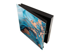 Wall Mount Key Box together with Decorative Dry Erase Board KN15 Art Series : Liquid colours 3