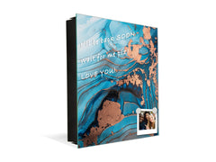 Wall Mount Key Box together with Decorative Dry Erase Board KN15 Art Series : Liquid colours 3