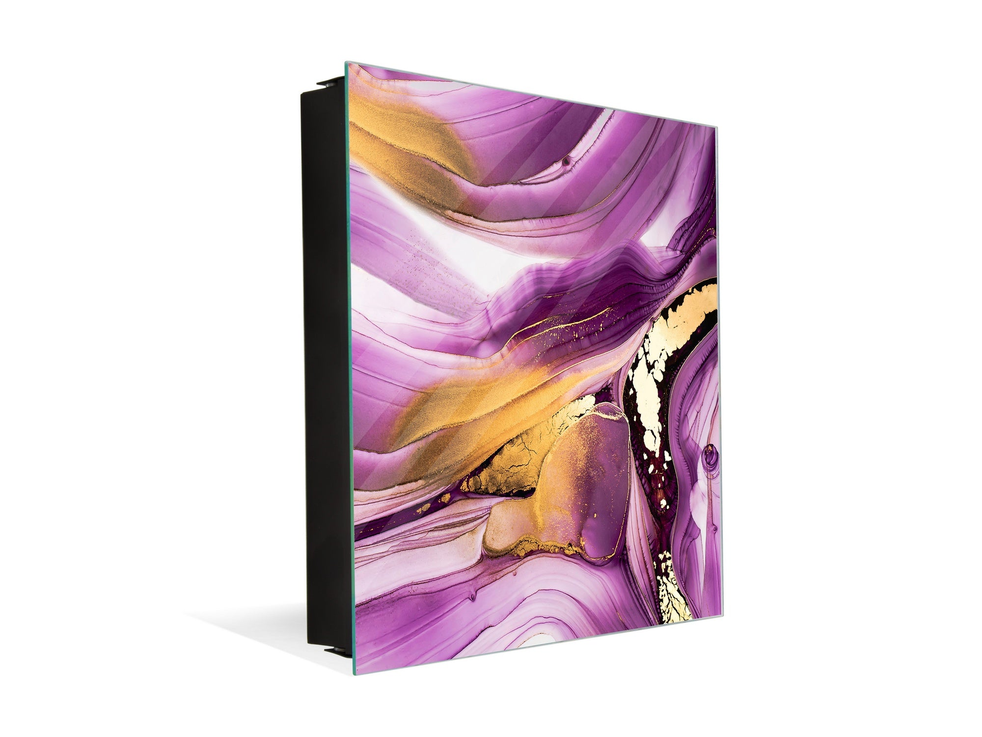 Wall Mount Key Box together with Decorative Dry Erase Board KN15 Art Series : Liquid colours 4