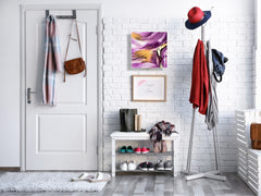 Wall Mount Key Box together with Decorative Dry Erase Board KN15 Art Series : Liquid colours 4