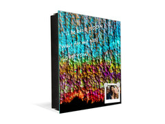 50 keys cabinet with Decorative front panel and Glass white board KN04 Rusted textures Series: Oxidized copper abstraction