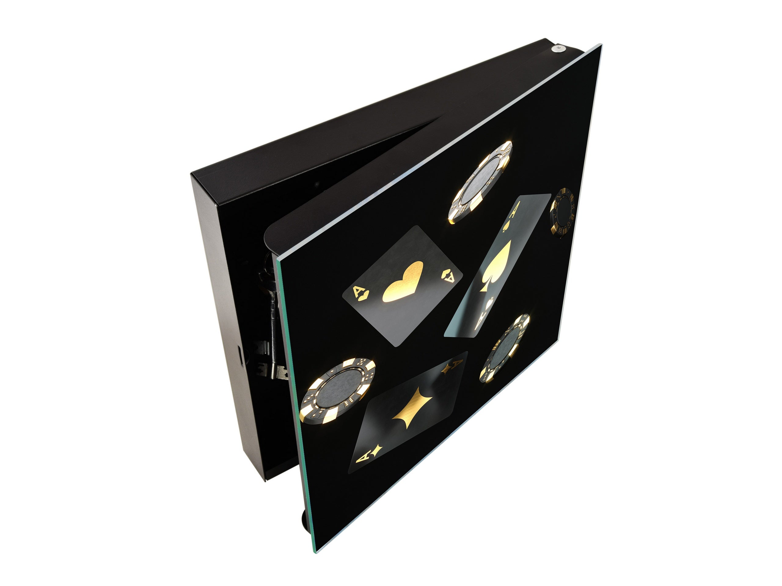 Armadietto moderno per chiavi con motivo a scelta K01 Linee concentriche