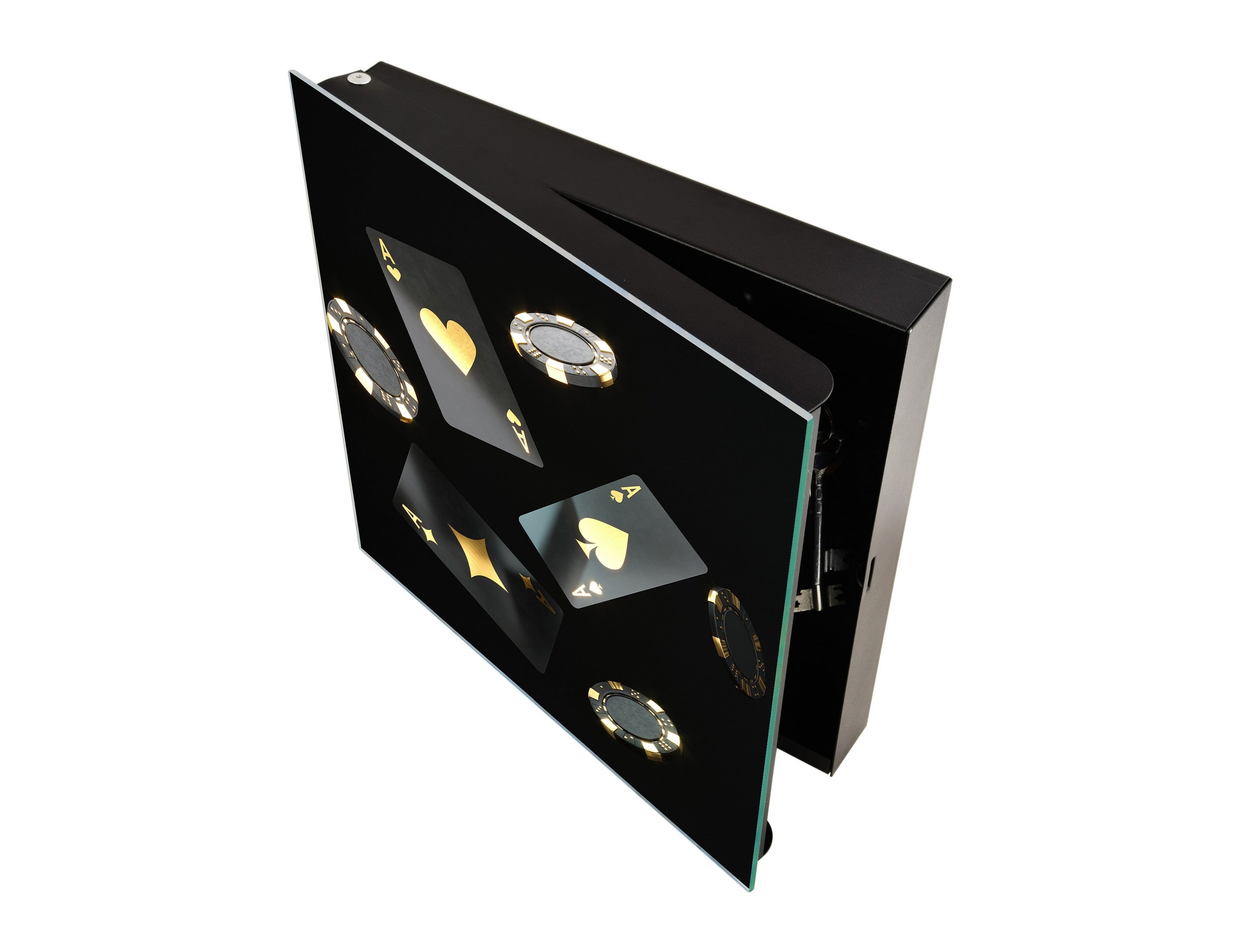 Armadietto moderno per chiavi con motivo a scelta K01 Linee concentriche