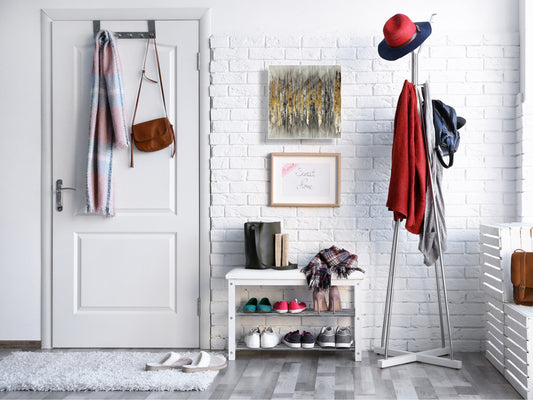 Decorative Key Box with Magnetic Glass Memo Board - Tempered Glass Wall Art - KN21 Abstract Concepts Series 1 : Modern Golden Scratches