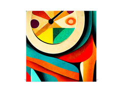 Decorative Key Box with Magnetic Glass Whiteboard – Stylish Home Organizer –Multi-Functional Key Cabinet with Glass Markerboard – Wall Organizer for Home & Office - KN23 Abstract Concepts Series 2 : Flow of Time