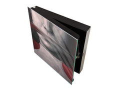 Decorative Key Box with Magnetic Glass Memo Board - Tempered Glass Wall Art - KN21 Abstract Concepts Series 1 : Conceptual Expression