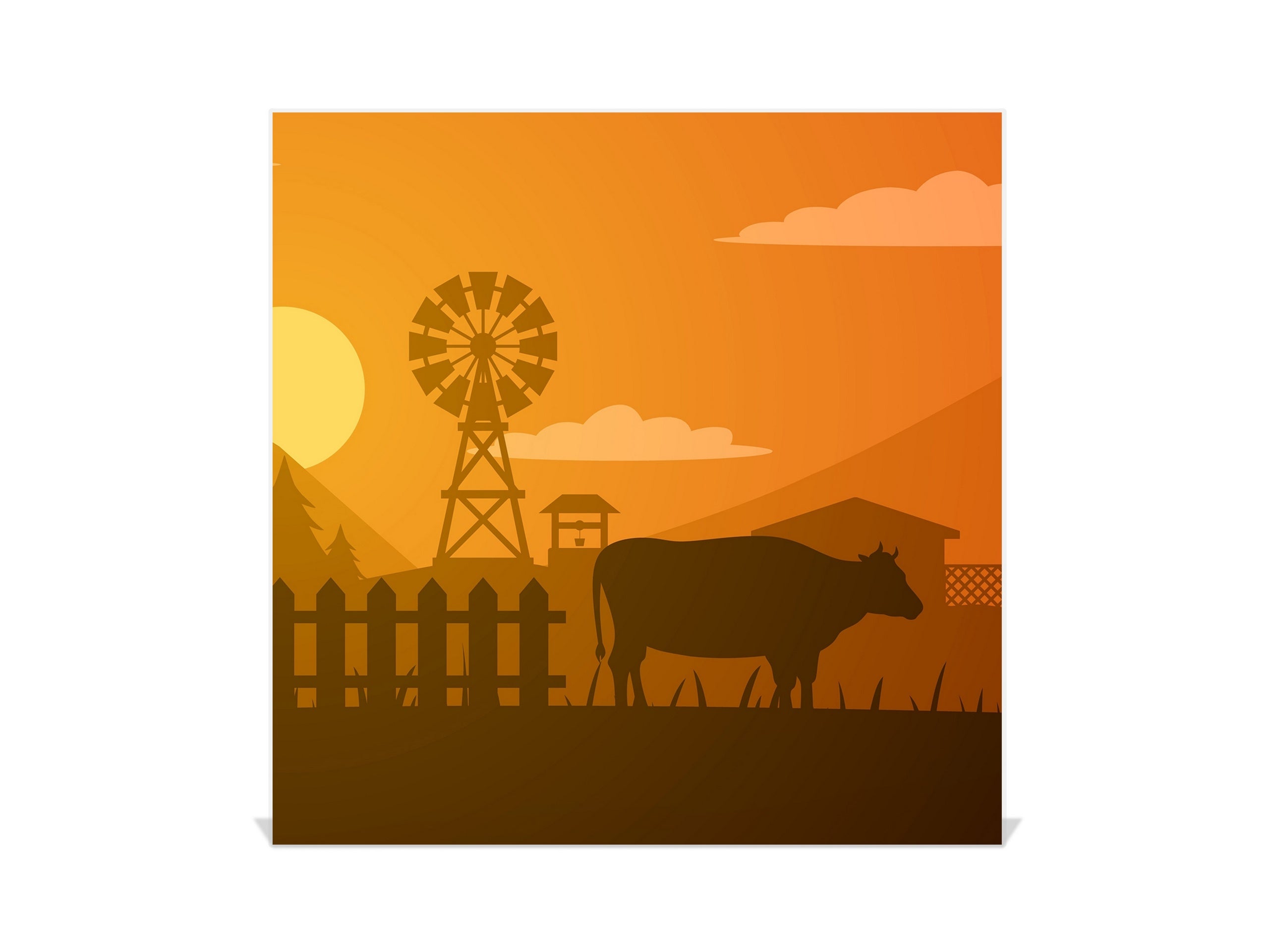 Key Cabinet with Glass Dry-Erase Board – Elegant Key Storage for Home, Office & Airbnb – Magnetic Glass Whiteboard & Key Holder – KN22 Modern Art Series : Aesthetic Ranch