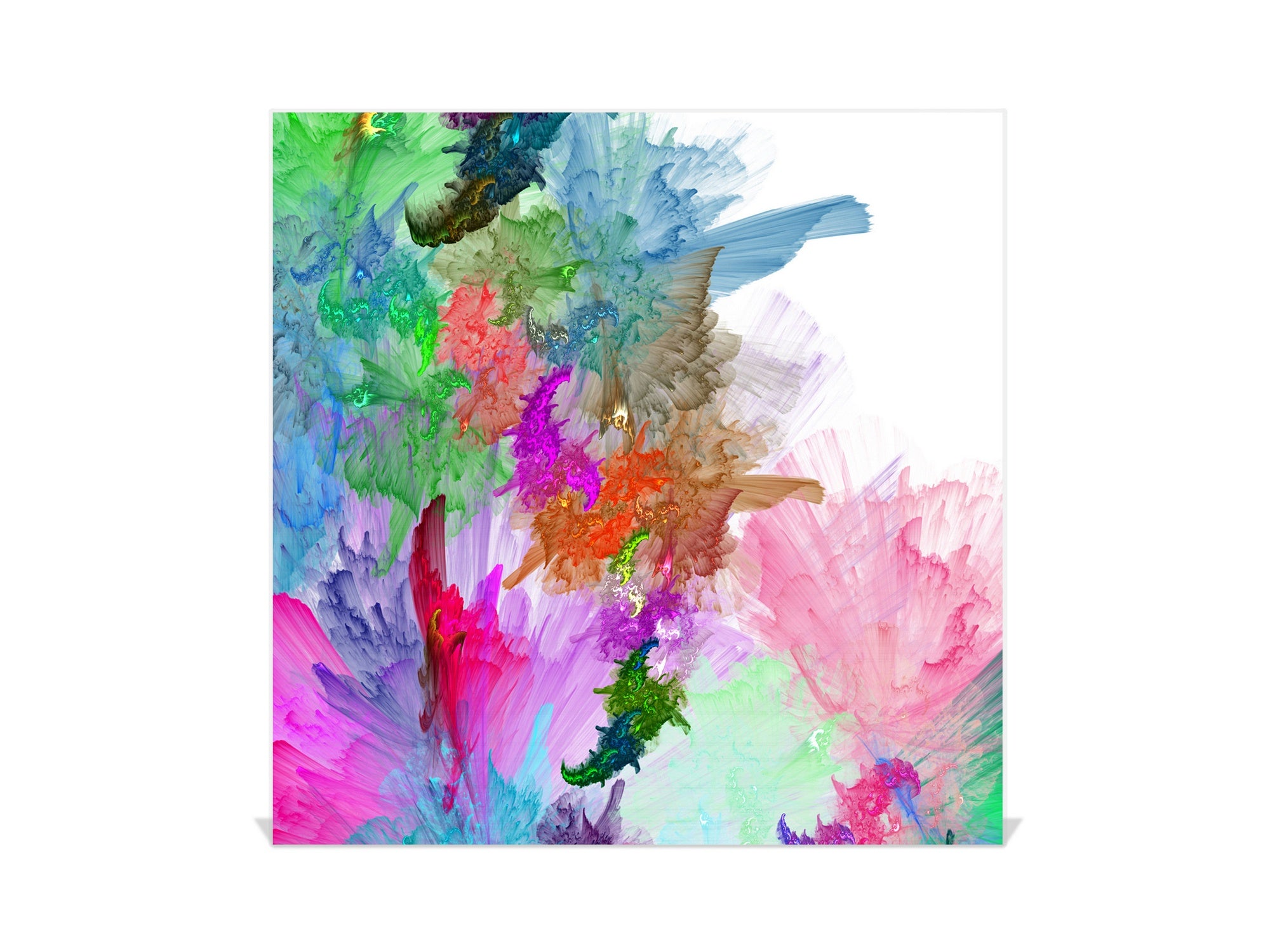 Key Cabinet Storage Box with Frameless Glass White Board KN16 Textures Series : Colourful background