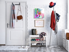 Key Cabinet Storage Box with Frameless Glass White Board KN16 Textures Series : Colourful background