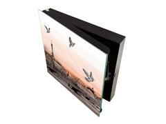 Petite armoire pour clés avec motif au choix K01 Lignes concentriques