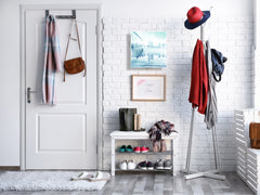 Wall Mounted Key Holder and Magnetic Dry-Erase Glass Board KN19  Miscellaneous Series : Abstract cityscape 1